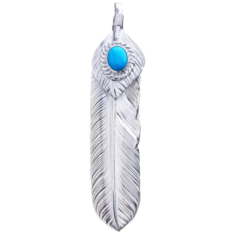 L flight feather 01 L flight heart feather 01 turquoise 6×8 cup