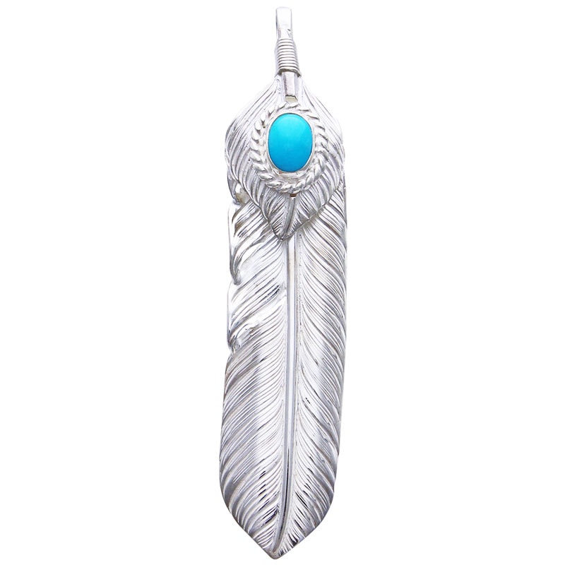 L flight feather 02 L flight heart feather 02 turquoise 6×8 cup
