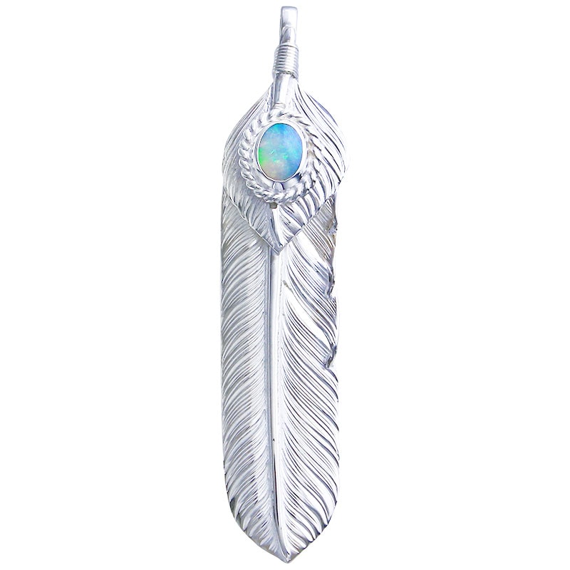 L flight feather 01 L flight heart feather 01 opal 6×8 cup