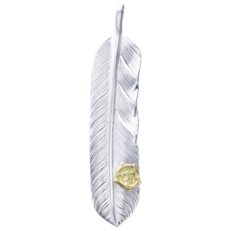 L flight feather 01 arabesque K18 eagle metal