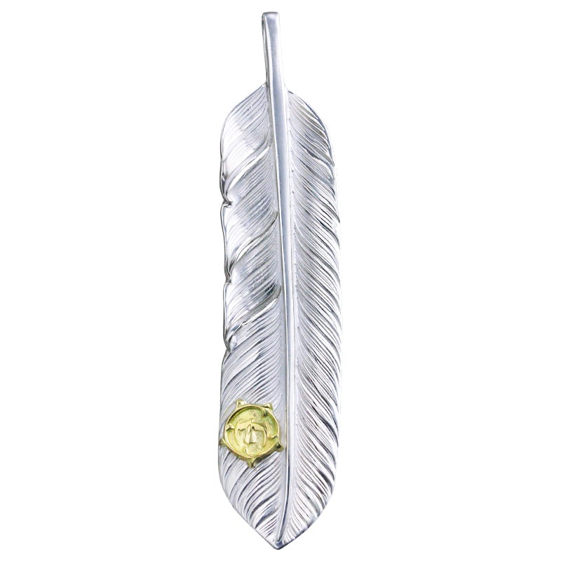 L flight feather 02 arabesque K18 eagle metal