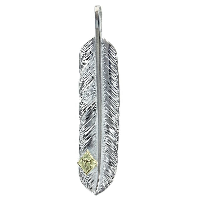 L flight feather 02 M K18 eagle metal