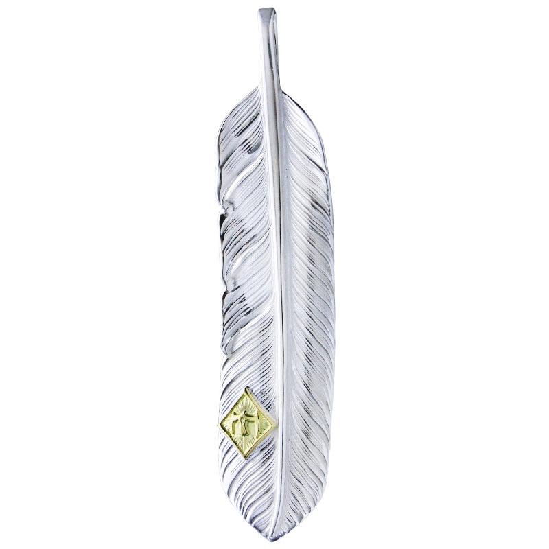L flight feather 02 M K18 eagle metal