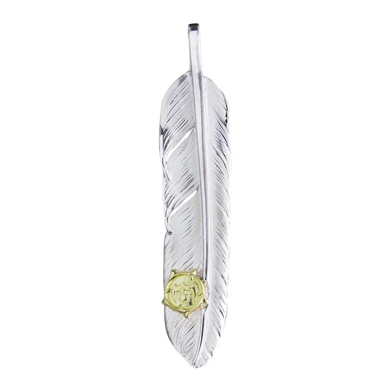 M flight feather 02 arabesque K18 eagle metal