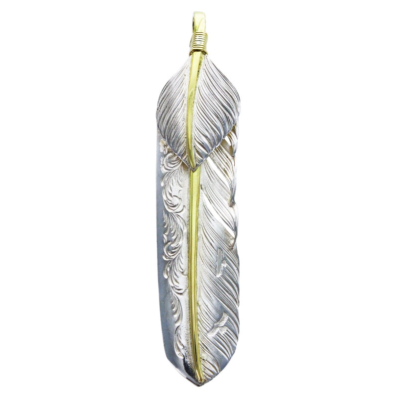 L arabesque flight feather K18 core 01 L flight heart feather K18 core 01 gold roll