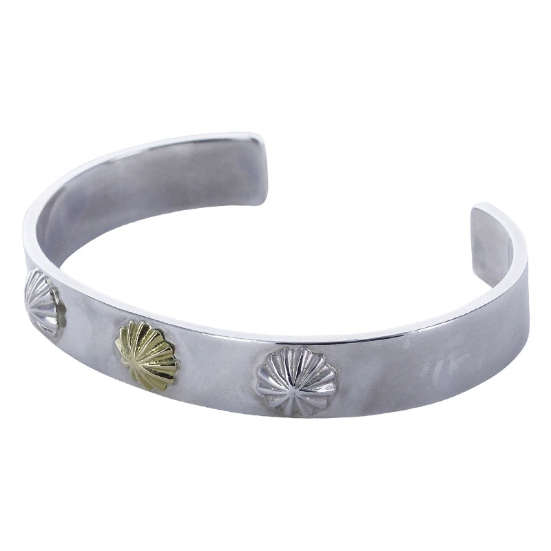 M plain bangle 10mm concho07 ×2 K18 concho07