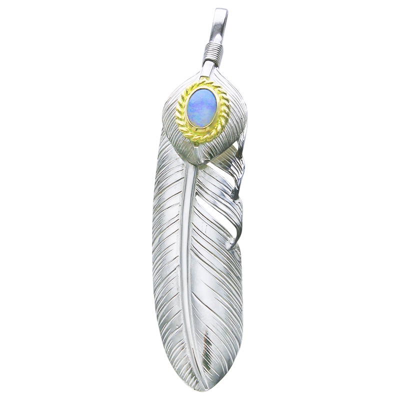 L feather 01 L heart feather 01 opal 6×8 K18 cup