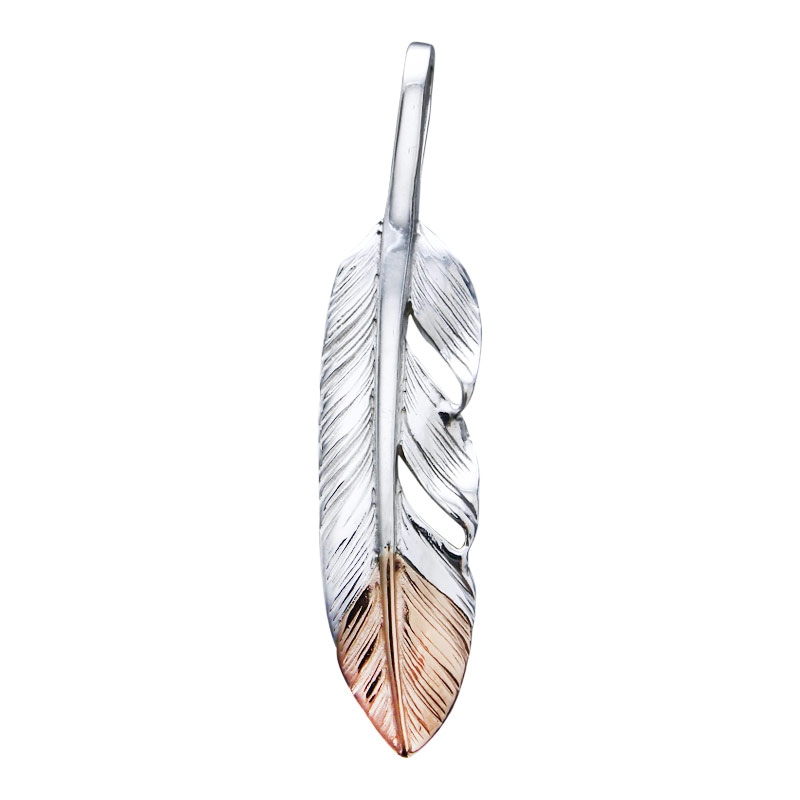 S feather K18PG top 01 | Pendant | TAROWASHIMI ONLINE (TaroWashimi