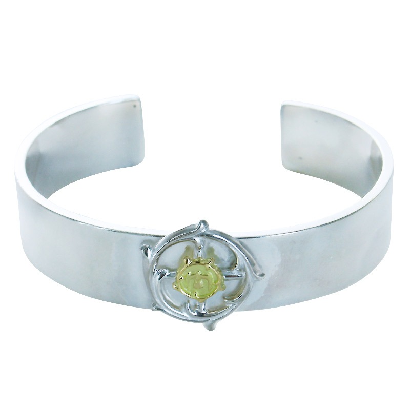 M plain bangle 13.5mm solid medicine wheel arabesque K18 eagle metal