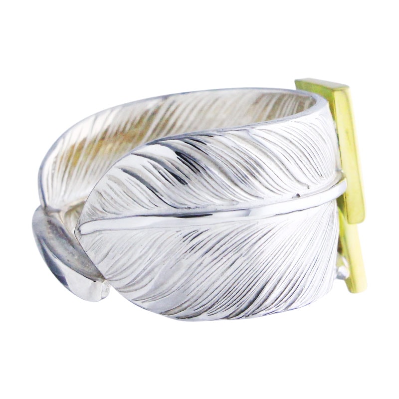 L flight feather 01 ring opal K18 big thunder | Ring
