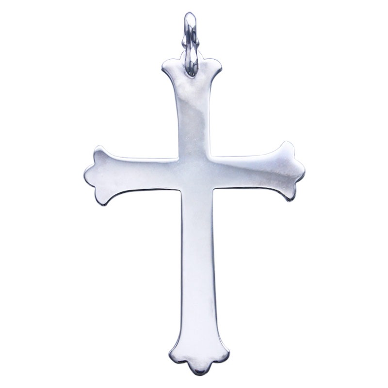 cross pendant arabesque K18 eagle metal