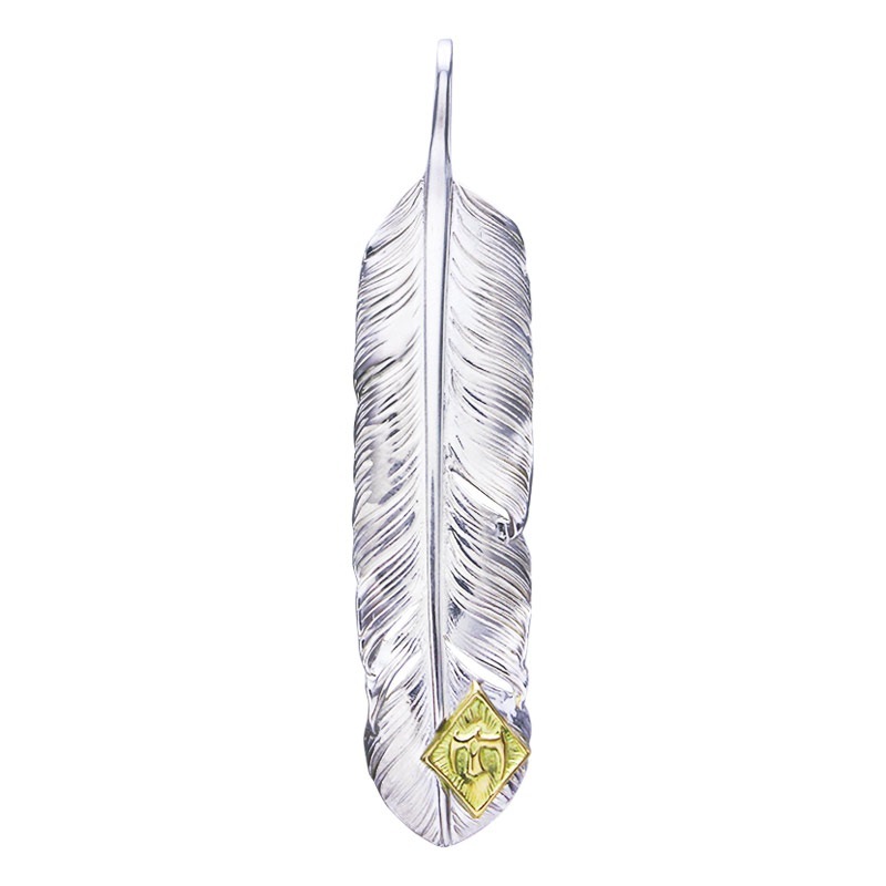 M feather 01 M K18 eagle metal | Pendant | TAROWASHIMI ONLINE