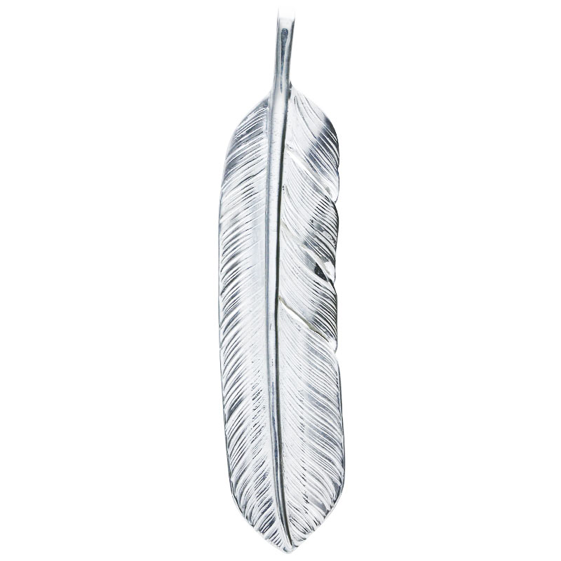 L flight feather 02 S K18 flower metal