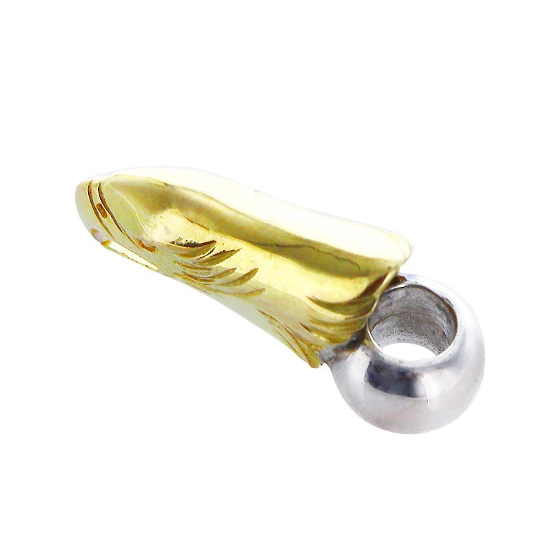 K18 eagle face beads