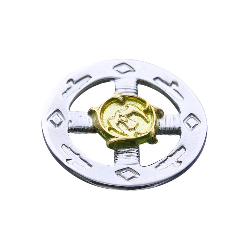 eagle medicine wheel arabesque K18 eagle metal