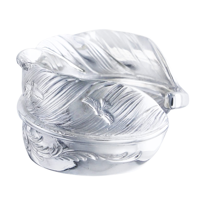 L arabesque flight feather 01 ring