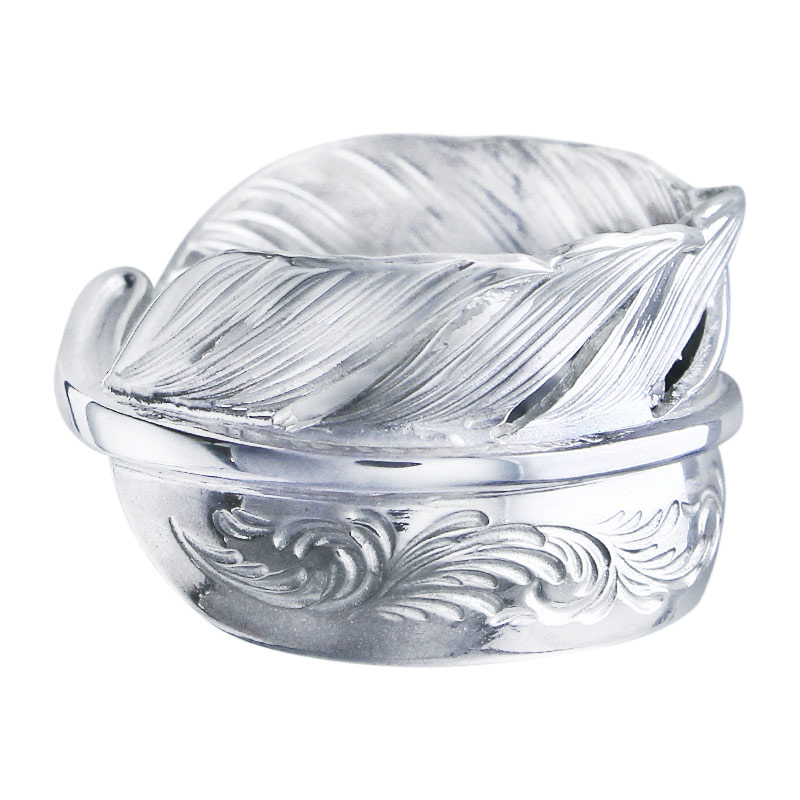 L arabesque flight feather 01 ring
