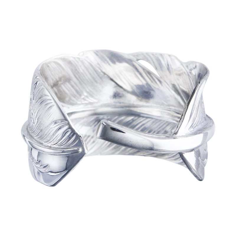 L arabesque flight feather 01 ring