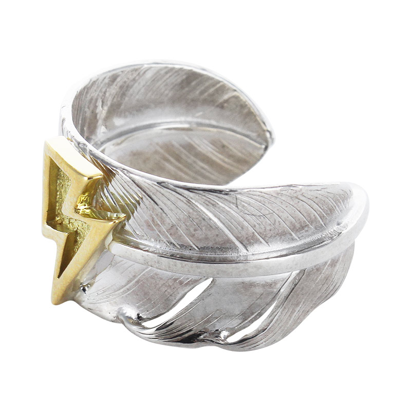 L feather ring 01 K18 big thunder | Ring | TAROWASHIMI ONLINE