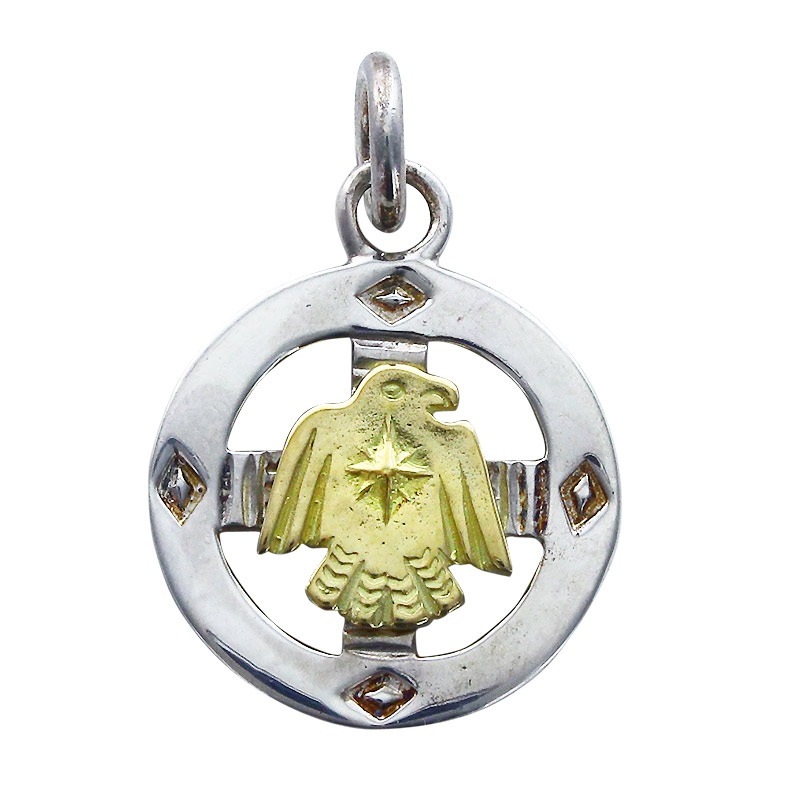 medicine wheel pendant K18 thunderbird | Pendant
