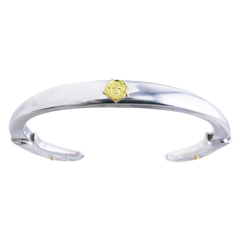 M eagle face bangle arabesque K18 eagle metal K18 beads 1.8mm x 4