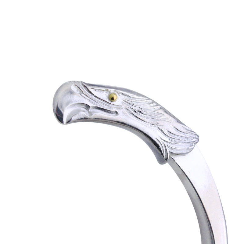 M eagle face bangle arabesque K18 eagle metal K18 beads 1.8mm x 4