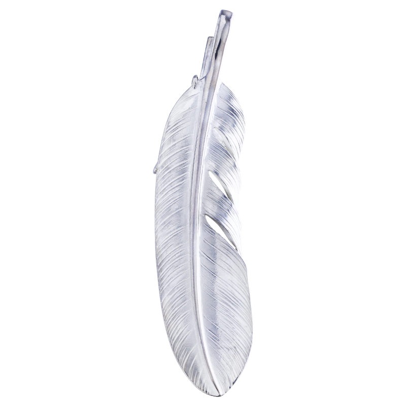 L feather 02 eagle claw pendant 02 M K18 eagle metal