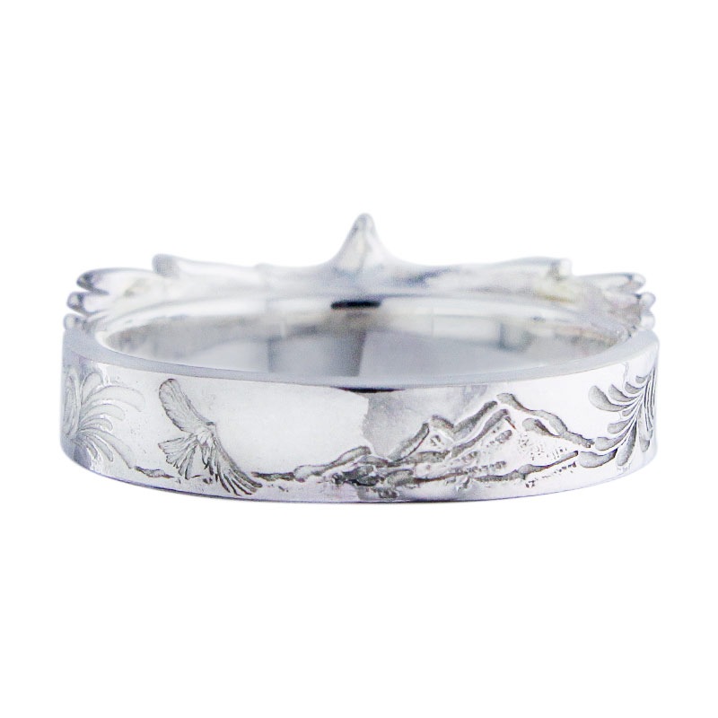 eg-05/925 arabesque mountain 5mm ring