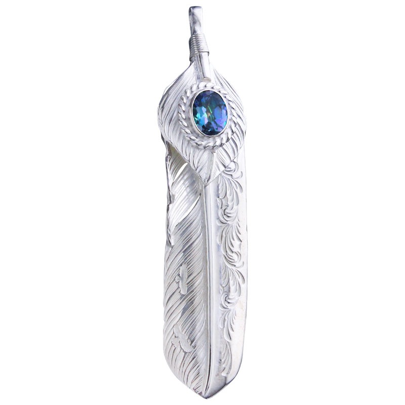 L arabesque flight feather 02 L flight heart feather 02 rainbow topaz 6×8 cup