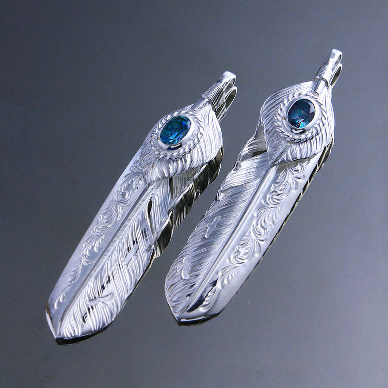 L arabesque flight feather 02 L flight heart feather 02 rainbow topaz 6×8 cup