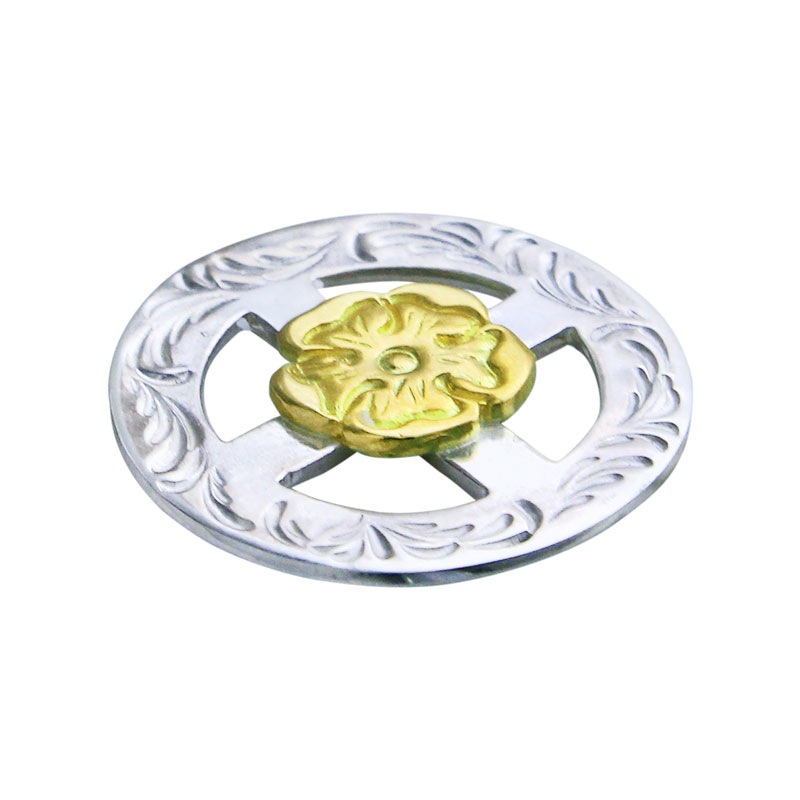 arabesque medicine wheel S K18 flower metal