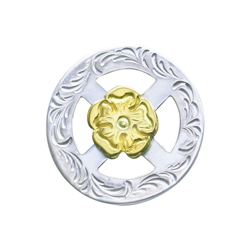 arabesque medicine wheel S K18 flower metal