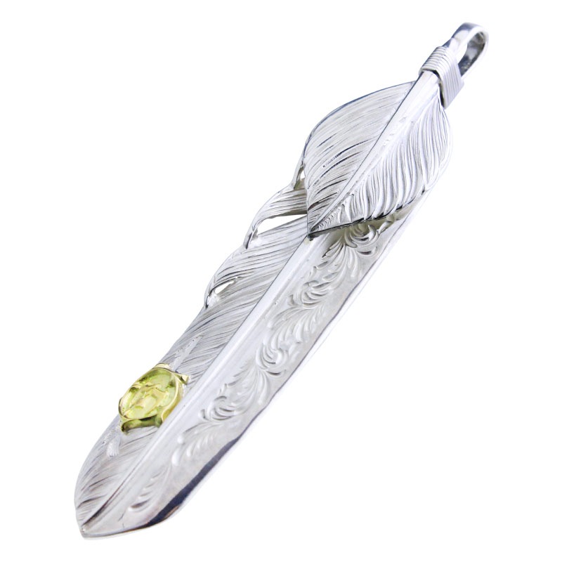 L arabesque flight feather 02 L flight heart feather 02 arabesque K18 eagle metal