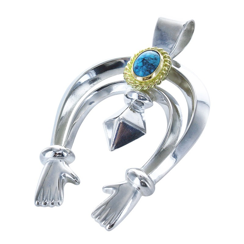 doublering naja turquoise 6×8 K18 cup | Pendant | TAROWASHIMI ONLINE ...