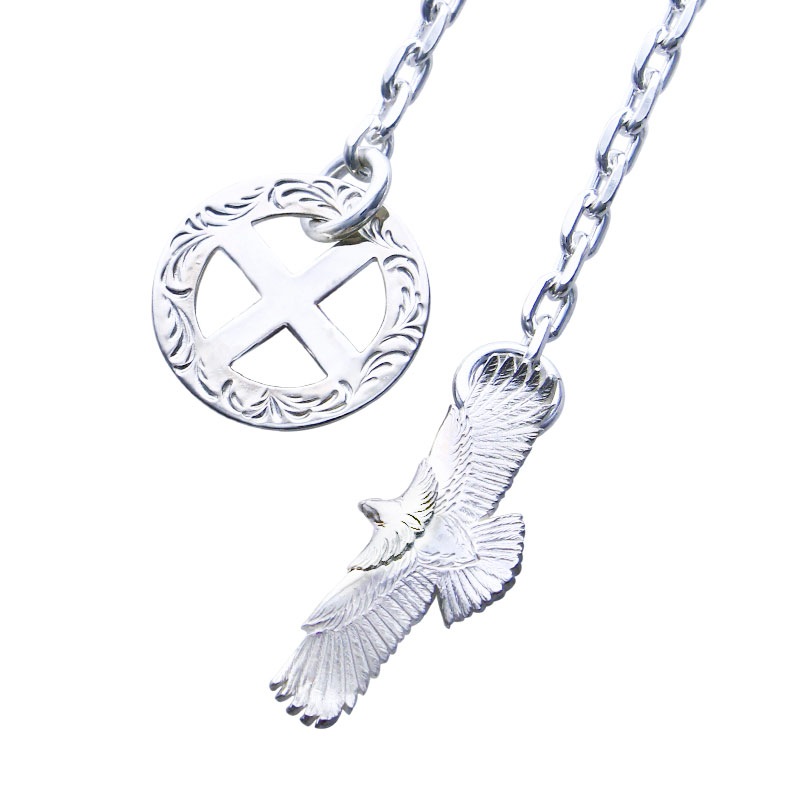 eagle eg-05/925 hook arabesque medicine wheel chain
