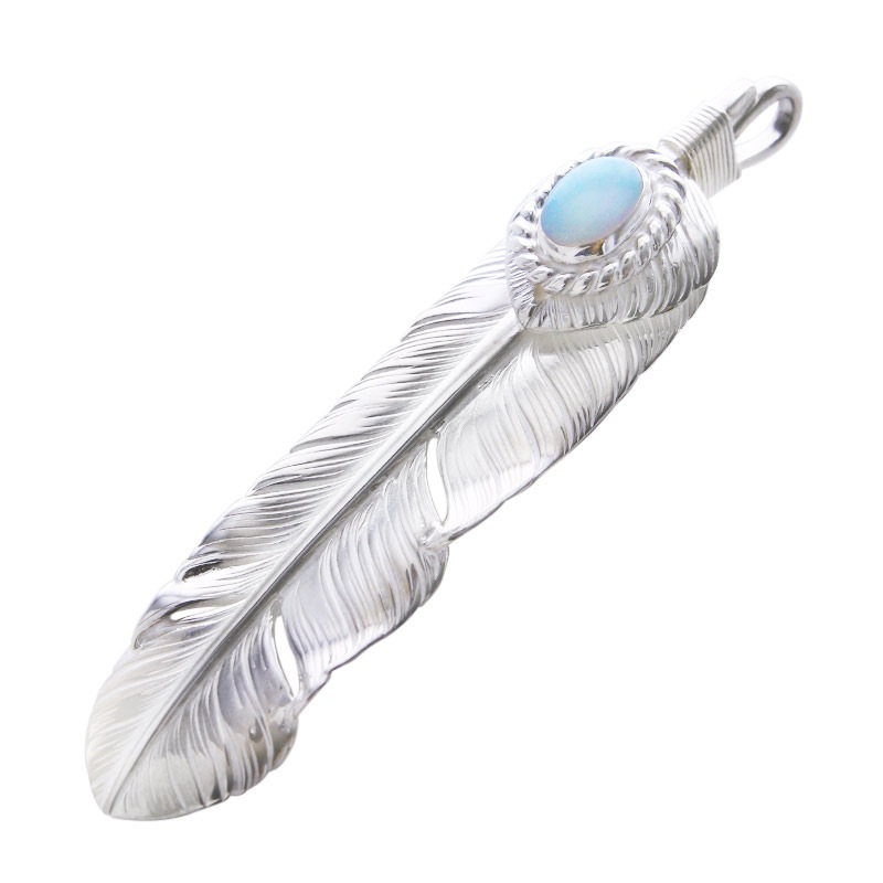M feather 01 M heart feather 01 opal 5×7 cup