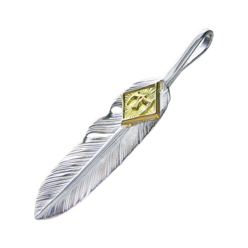 S feather 02 M K18 eagle metal