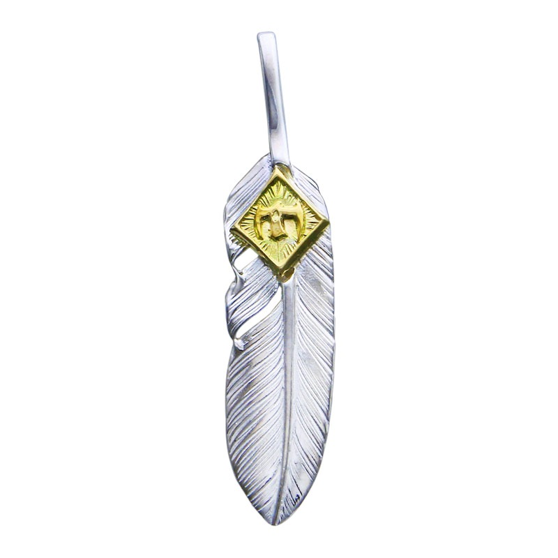 S feather 02 M K18 eagle metal