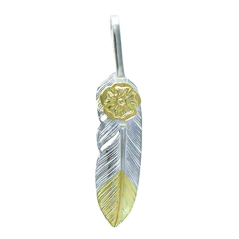 S feather K18 top 02 S K18 flower metal