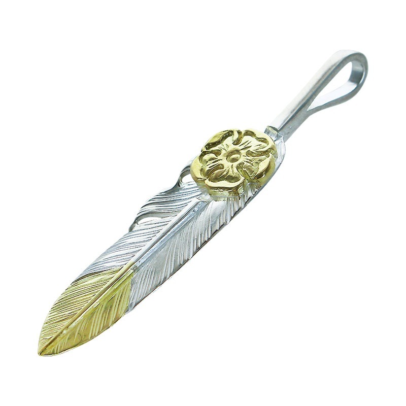 S feather K18 top 02 S K18 flower metal
