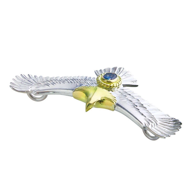 eagle eg-02/K18・925 rainbow topaz 5×7 K18 cup