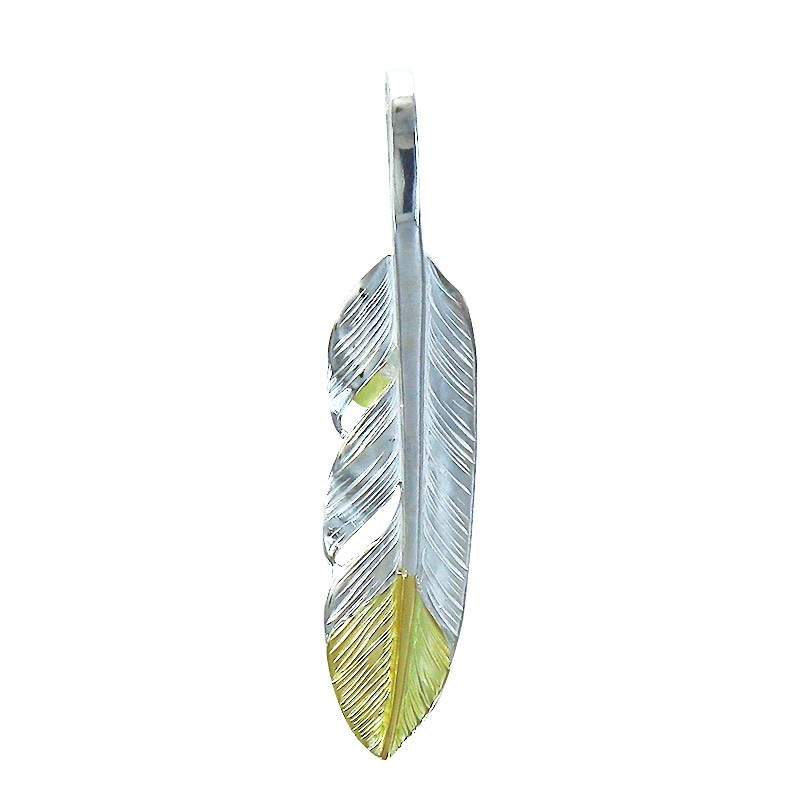 S feather K18 top 01 S K18 flower metal