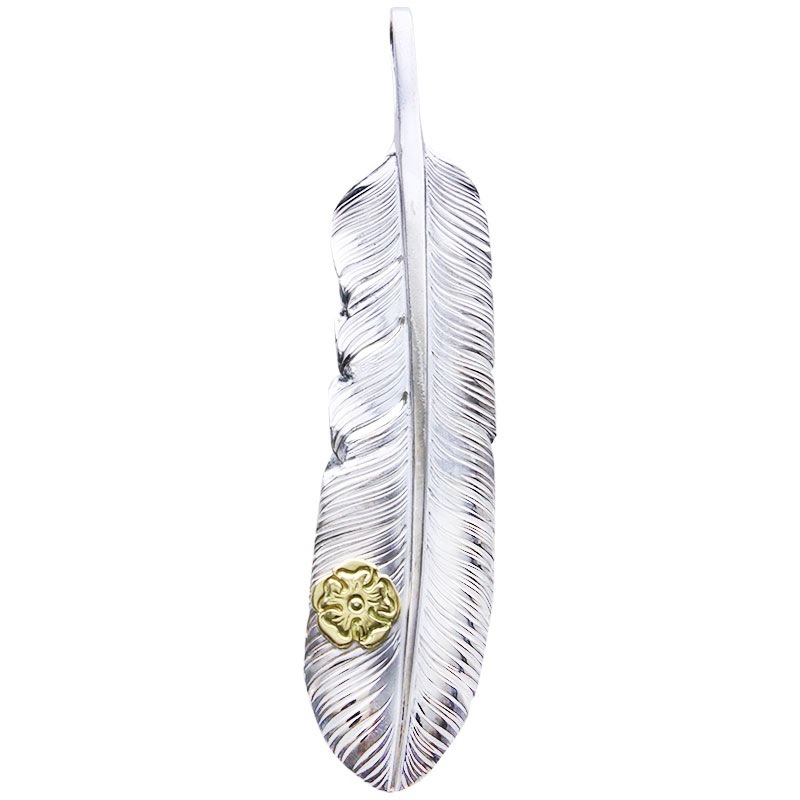 オールドカンパニー　メタル　シルバーk18 L old feather 02 S K18 flower metal | Pendant | TAROWASHIMI ONLINE
