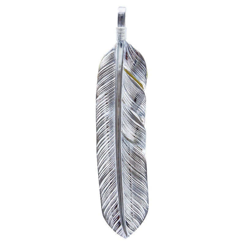 L flight feather 02 L K18 flight heart feather 02 opal 6×8 cup