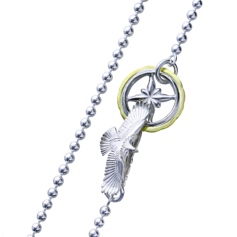 eagle eg-05/925 hook K18YG outside/SV925 inside star wheel SV925 Ball chain
