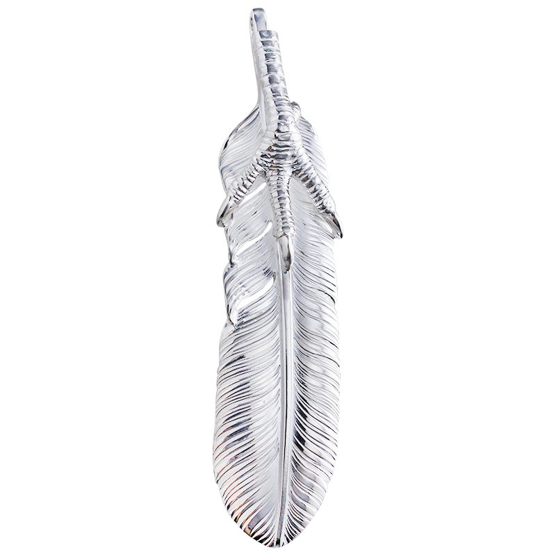 L old feather 02 eagle claw pendant 02