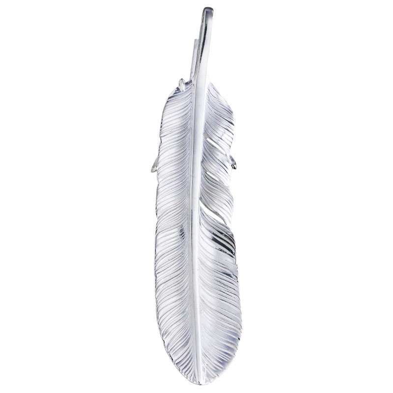 L old feather 02 eagle claw pendant 02
