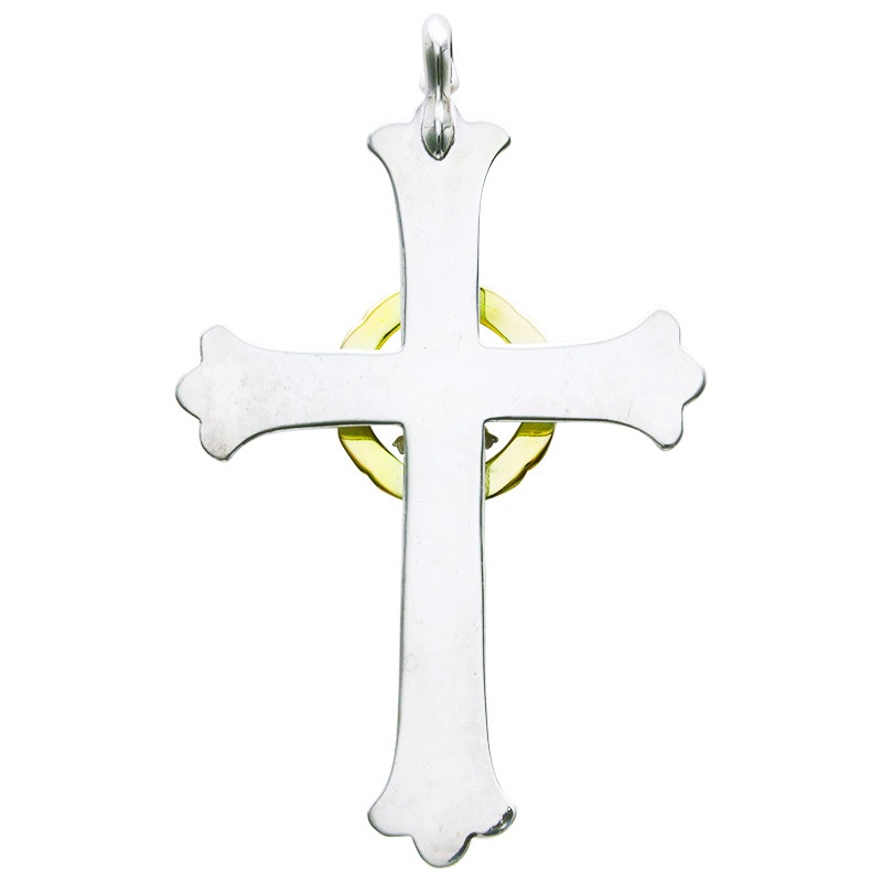 cross pendant K18 star designed reversible wheel eagle eg-05