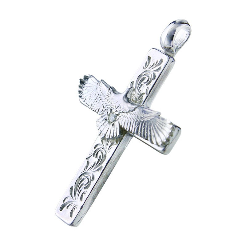 mini arabesque cross pendant eagle eg-06/925 parts diamond 1.8mm