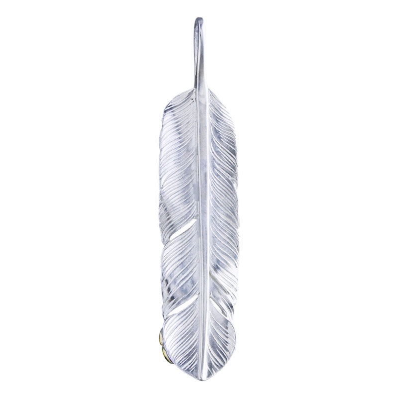 M feather 01 S K18 flower metal